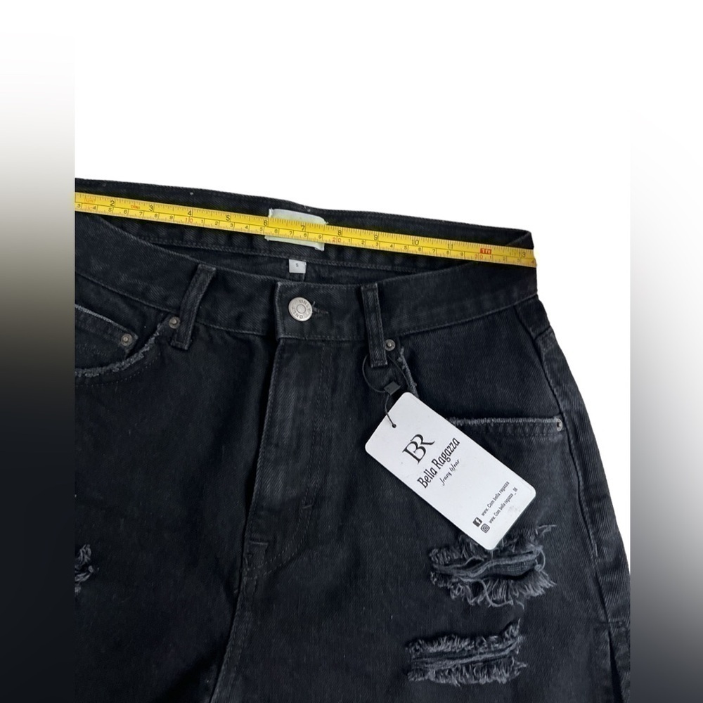 Only Distressed Rip Denim Mini Short - Picture 7 of 9